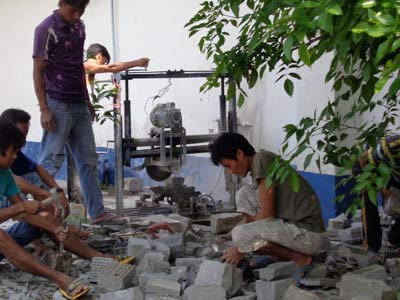 Mechanised Stone Masonry training and provision of Stone cutting Machine at NTTC, Dimapur.