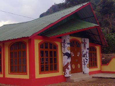 Museum at Longwa, Mon District.