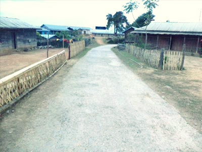 Blacktop at Pungro Town, Kiphire District.