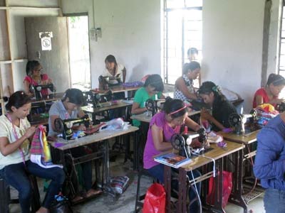 Trainees undergoing training at Tabitha Craft & Design Resource Centre, Dimapur.