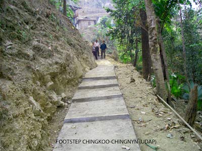 Footstep Chingkao-Chingnyu, Mon district.