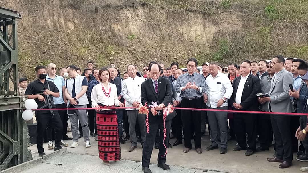 Inauguration of Zingki Bailey Bridge by Chief Minister