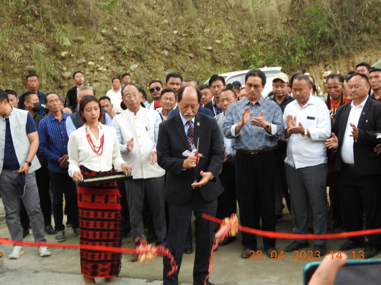 Inauguration of Zingki Bailey Bridge by Chief Minister 2